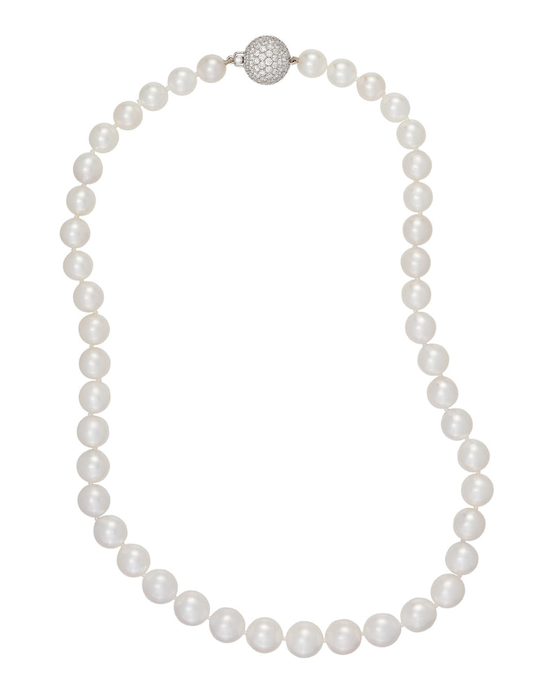 ‘Tsunami’ - South Sea Pearl Necklace and Diamond set clasp