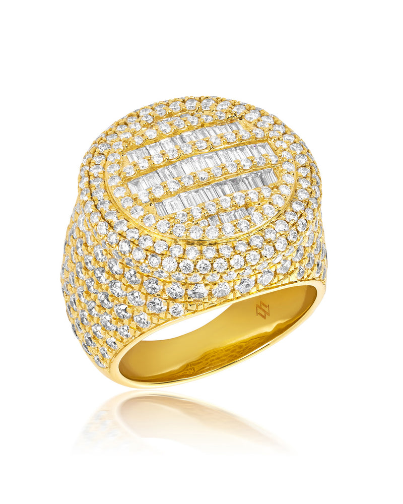 ‘Superbowl’ - Diamond and Yellow Gold Ring