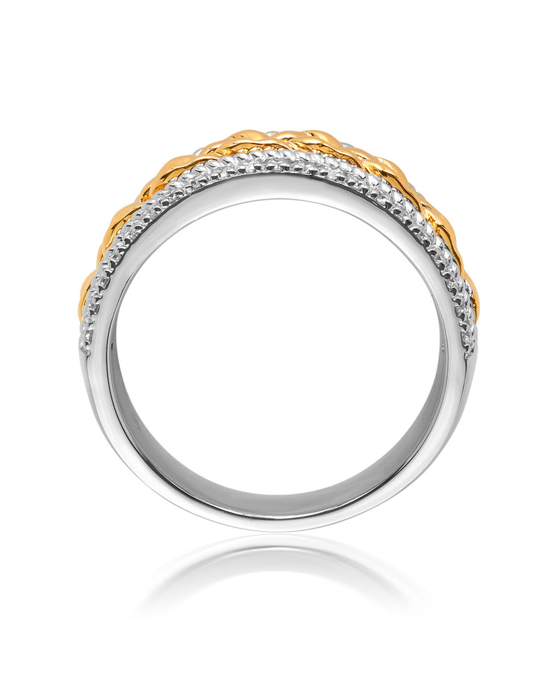 ‘Throne’ - Diamond, Yellow and White Gold Ring