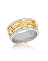 ‘Twist’ - Diamond, Yellow and White Gold Ring