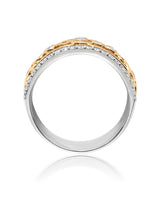 ‘Twist’ - Diamond, Yellow and White Gold Ring