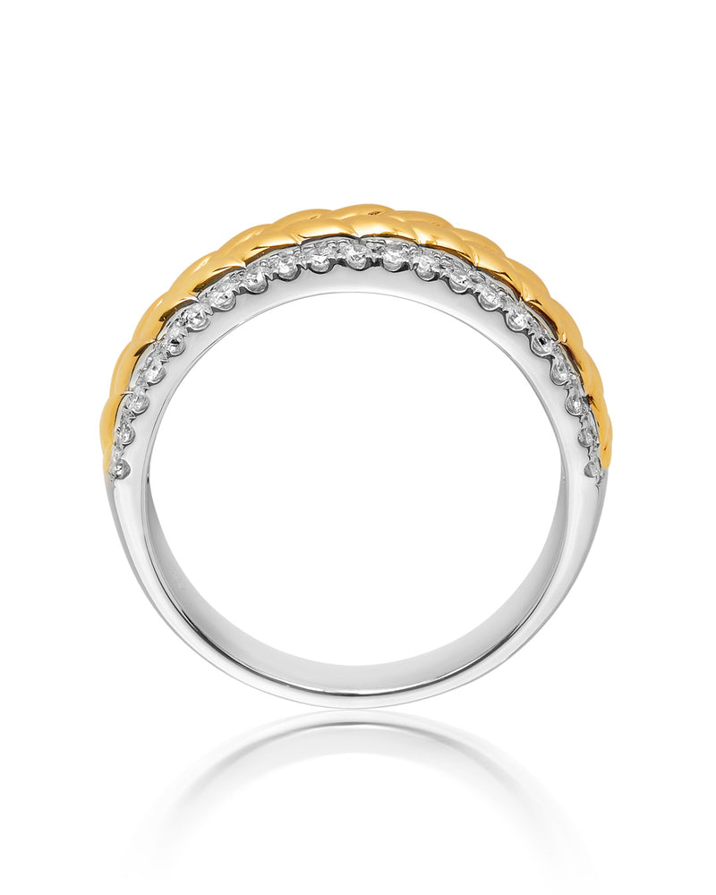 ‘Wave’ - Diamond, Yellow and White Gold