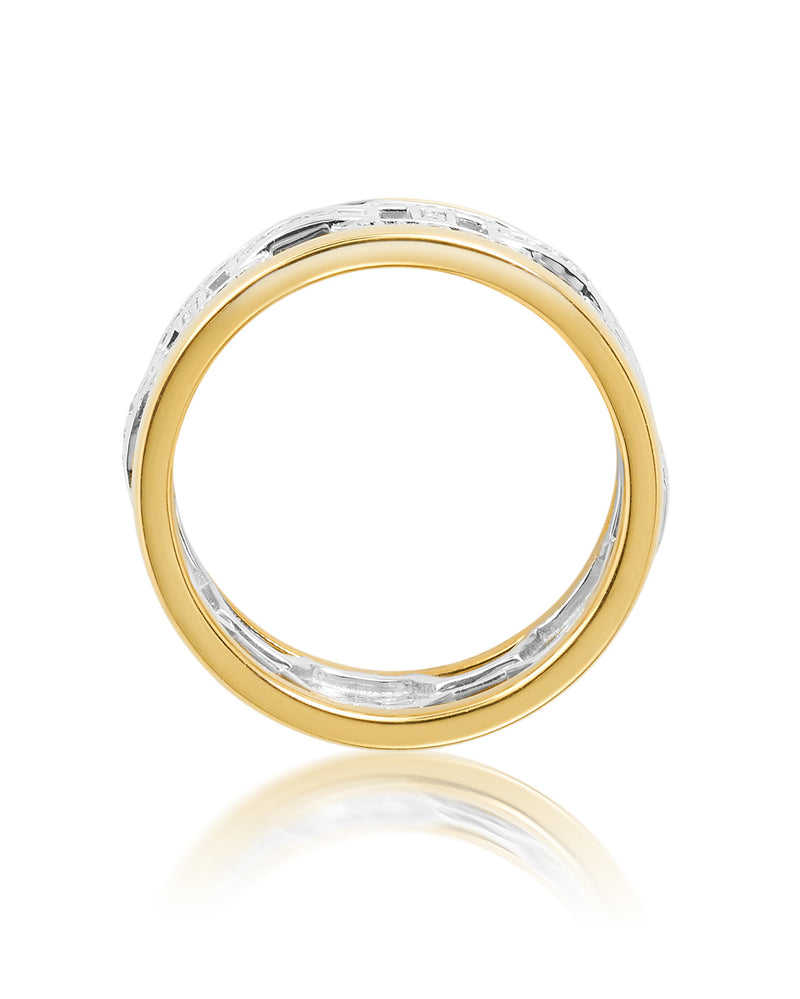 ‘Tron’ - Diamond, Yellow and White Gold Ring