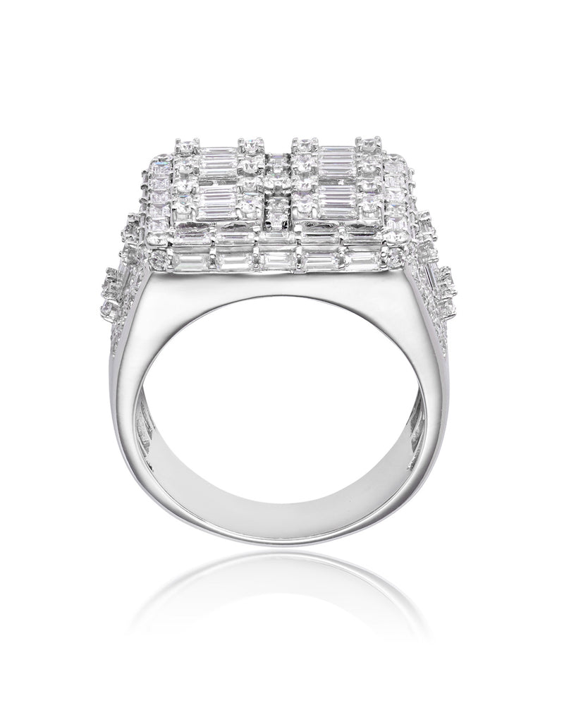‘Blocks’ - Diamond and White Gold Ring