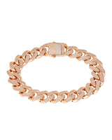 ‘Bank’ - 18 Karat Rose Gold 4.92ct Diamond Link Bracelet